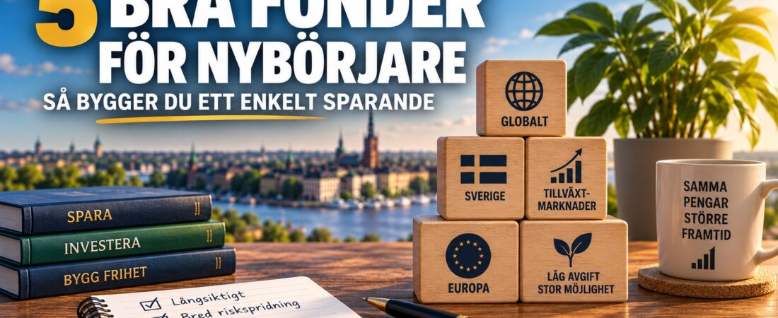5 bra fonder för nybörjare, så bygger du ett enkelt sparande