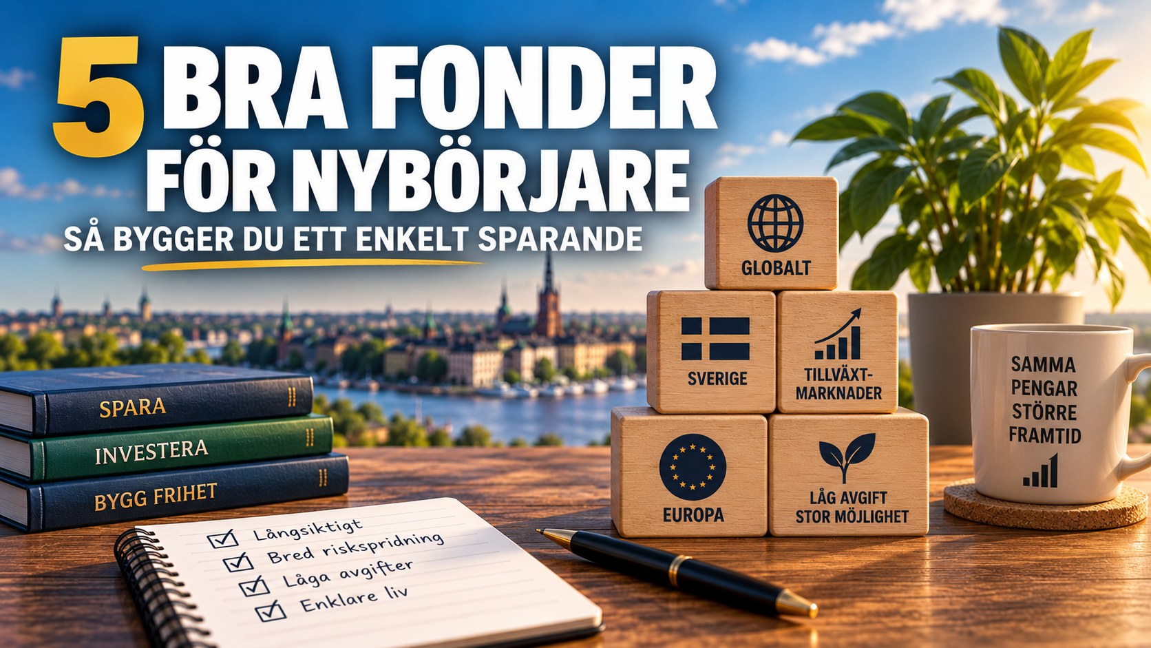 5 bra fonder för nybörjare, så bygger du ett enkelt sparande
