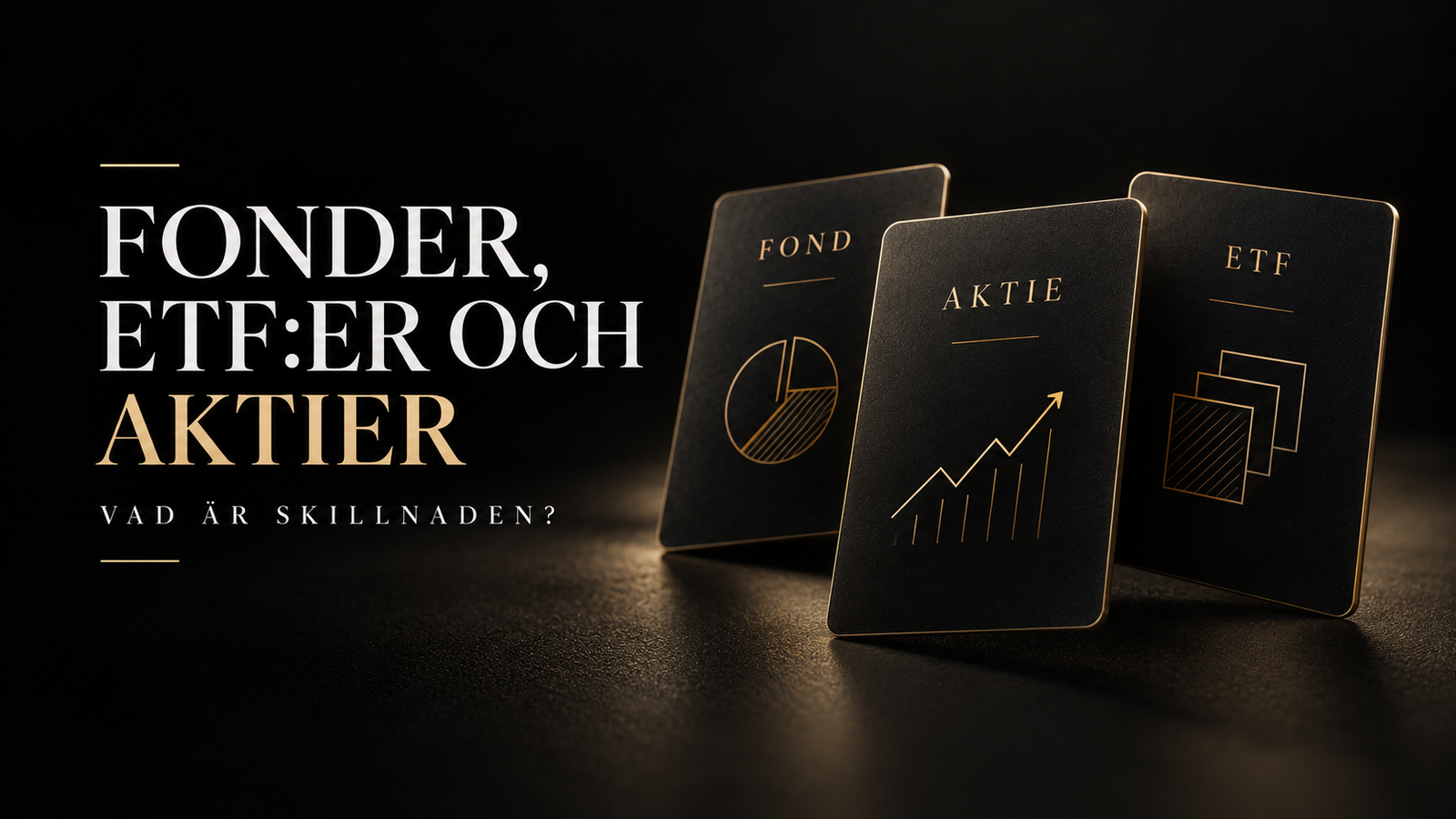 Fonder, ETF:er och aktier – vad är skillnaden?
