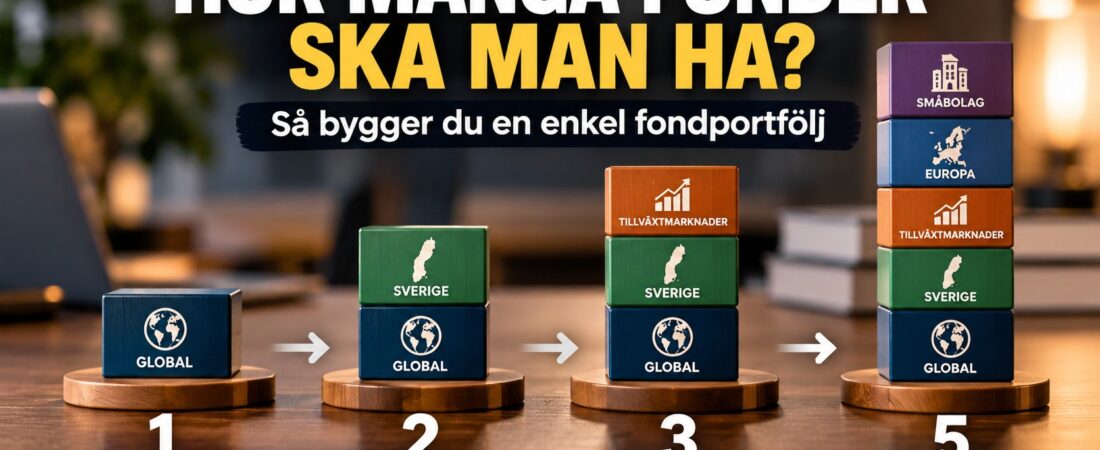 Hur många fonder ska man ha? Så bygger du en enkel fondportfölj