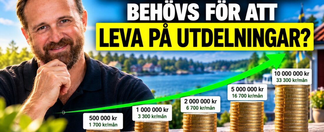 Hur mycket kapital behövs för att leva på utdelningar?