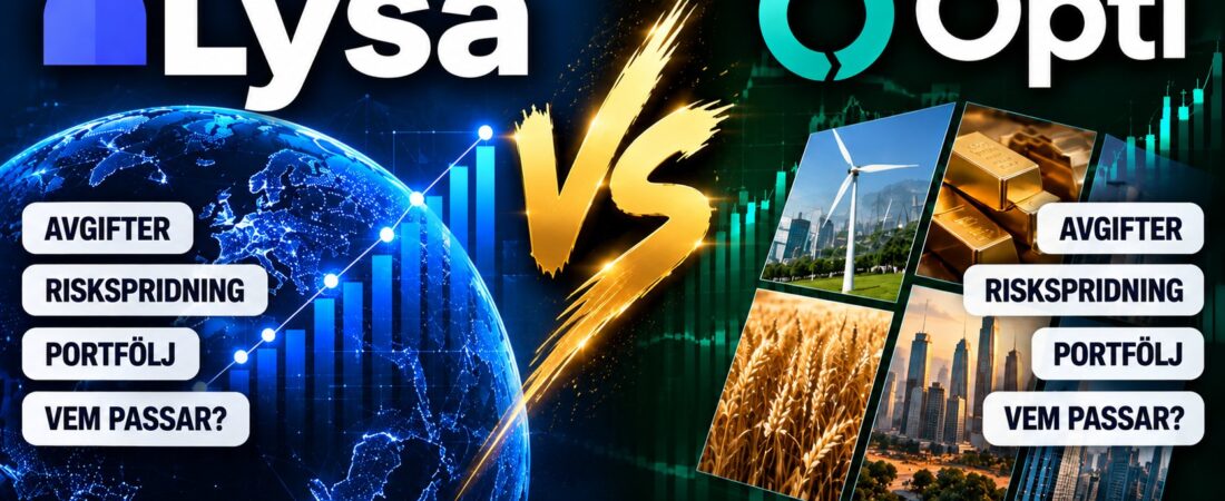 Lysa vs Opti – avgifter, riskspridning och vem de passar